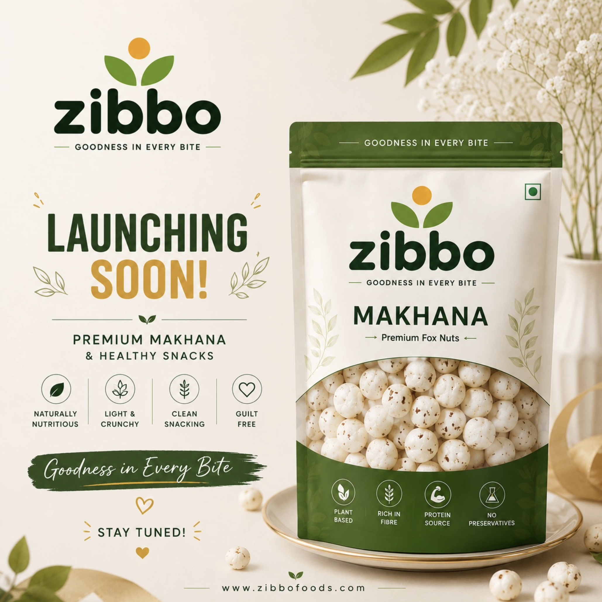 Zibbo Premium Makhana - Launching Soon